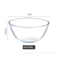 Clear glass bowl Modern simplicity Children's fruit noodle bowl Home salad bowl Egg bowl with noodles